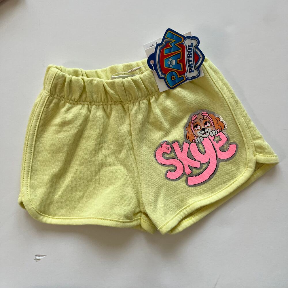 NWT Zara Yellow Skye Paw Patrol Shorts 12-18 Months/1.5Y